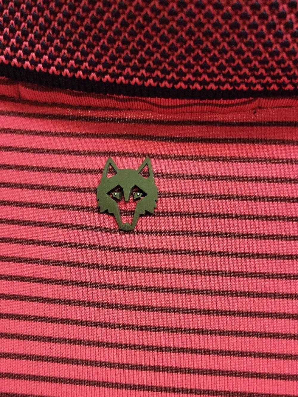 Greyson Men's Fushia & Navy Arcadia Stripe Polo XL Golf Business Summer Tennis - Picture 5 of 6